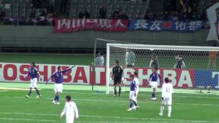 2010日本代表　東アジア選手権中国戦　楢崎ＰＫ阻止