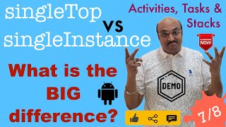 Activities, Tasks and Stacks - Part 7, "singleInstance" vs "singleTask"