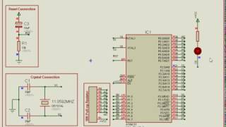 LED Blinking using 8051 Microcontroller | Simple LED Toggle Project