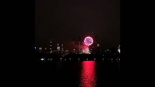 Feuerwerk vom Central Park aus