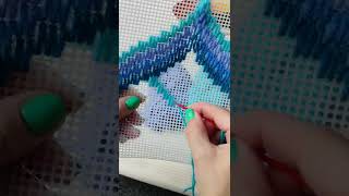 Bordado bargello. ..#bordado #bargellohavlu #bargello #bargellove #tutorial #bargellonakışı