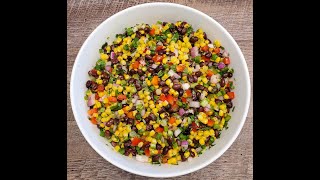 The Perfect Summer Dish ☀️🏖 Black Bean & Corn Salad 🌽🫑🧅🥗