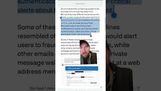 Heads up! Legit Microsoft email being used to send scams.