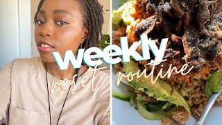 VLOG: Weekly Reset Routine | Cleaning, Leftover (Vegan) Meals, Planning