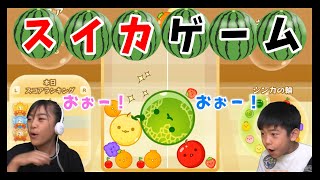 【スイカゲーム】あちゃぎんママ、だれが一番点数とれるかな？