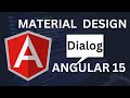 Angular Material | How to use Material Dialog in Angular 15 | Urdu/Hindi