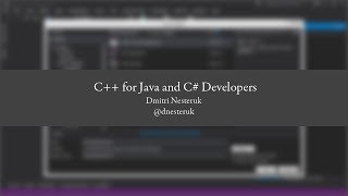 C++ for Java and C# Developers