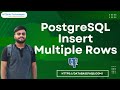 How to insert more than one rows in PostgreSQL | Insert Multiple rows in PostgreSQL