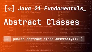 29. Abstract Classes in Java 21