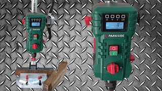 Parkside Bench Pillar Drill Electronic Speed Control PTBM 710 A1 Testing