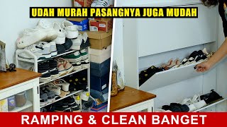 Tutorial Cara Pemasangan Dan Merakit Rak Lemari Sepatu Minimalis Bahan Kayu MDF