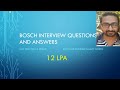 Bosch Interview Questions and Answers(Embedded)|| Bosch interview experience #bosch