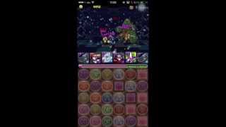 【パズドラ】神々の王　闇水バットマンパーティー【高速周回】