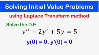 🔵33 - Solving Initial Value Problems using Laplace Transforms method
