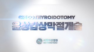 윤상갑상막절개술 (Cricothyroidotomy)