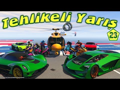 Motor Helikopter Ve Arabalar Tehlikeli Yaris Kamil Dayi Ve Orumcek