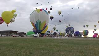 A Timelapse of GRAND EST MONDIAL AIR BALLOONS 2023 - Lorraine Friday 22 July - Chambley Airbase