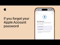 What to do if you forgot your Apple Account password | Apple Support