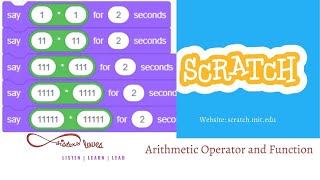 Arithmetic Operators and Function | Learn Scratch Pragramming Language (lecture 5) | SistersLoves