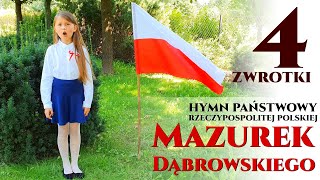 Mazurek Dąbrowskiego - Hymn Polski 4 zwrotki - najlepsza wersja dla szkół - Jangok