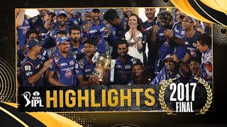 RPS vs Mumbai Indians final highlights 2017 final highlights