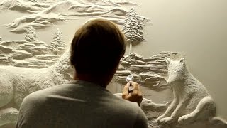 Bernie Mitchell's Unique Drywall Art