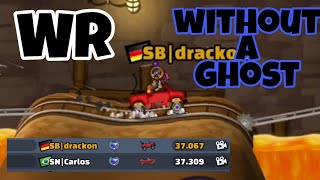 World record without a ghost😱?! World record in Long road down - Hill Climb Racing 2