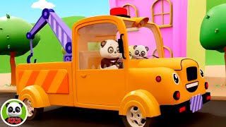 Wheels On the Tow Truck, Vehicles Rhyme & Preschool Song for Kids
