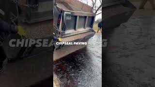 How can you not love watching this? 🎥: Joseph’s Chip Seal and Asphalt Paving (Facebook) #paving