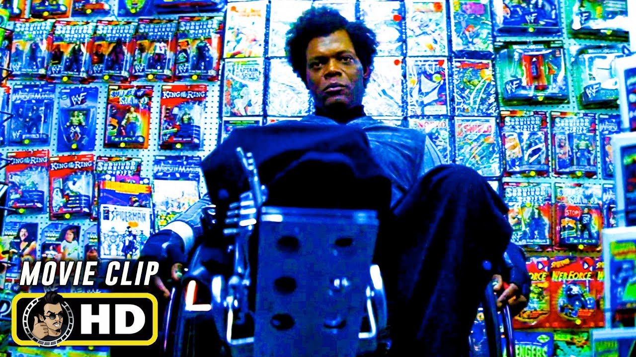 Unbreakable Clip Comic Book Store Retro Trailer 2000 Samuel L