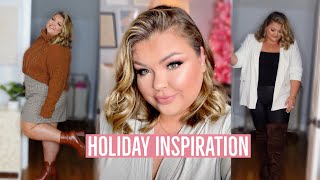 HOLIDAY INSPIRATION! Makeup, Hair & Plus Size Outfits!