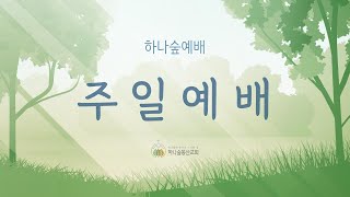 [ 주일예배 ] 마태복음 6 : 25 ~ 34 l 염려가 찾아올 때 해야 할 일 l 하나숲동산교회