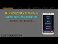 Responsive navbar using html css and jquery
