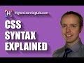 What Is CSS's Syntax?