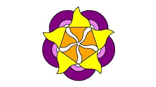 Simple Python Turtle Graphic and Code: Simple Mandala 2