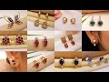 Gold Gemstone Earrings Designs with Price and Weight || Gold Gemstone Designs| #Indhus