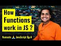 How functions work in JS ❤️ & Variable Environment | Namaste JavaScript Ep. 4