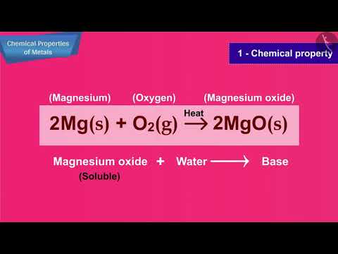 What are the chemical properties of metals Class 10?