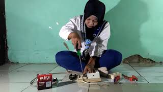 WANITA JUGA BISA!!!!Membuat pengatur kecepatan gerinda dengan dimmer lampu