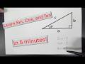 Learn Sin, Cos, and Tan in 5 minutes