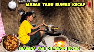 Masak semur tahu manis bumbu kecap ‼️ Suasana pagi di dapur Emak Darti