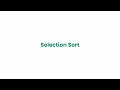Selection Sort Algorithm - DSA