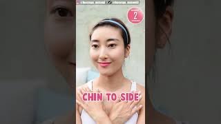 10SEC DOUBLE CHIN REMOVAL EXERCISE | SLIMMER JAWLINE, V SHAPED FACE
