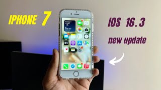 iPhone 7 new update on ios 16.3 || How to install ios16 update in iPhone 7