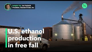 U.S. ethanol in free fall from low demand, production glut