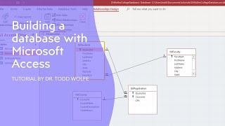 Microsoft Access Tutorial: How to build your database from an entity relationship diagram