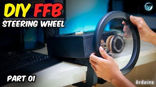 How to make a Force FeedBack Steering Wheel with Arduino | DIY Projects