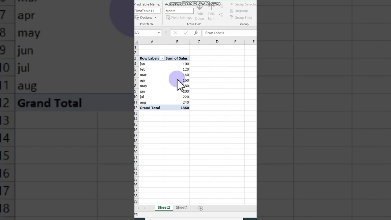 как создать сводную таблицу в Excel