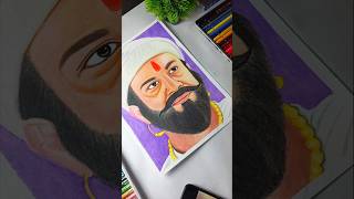 Chhatrapati Shivaji Maharaj drawing 🔥 #shorts #shivajimaharaj #art #drawing