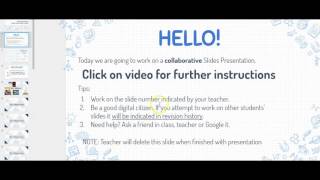 Collaborative Google Slides Directions